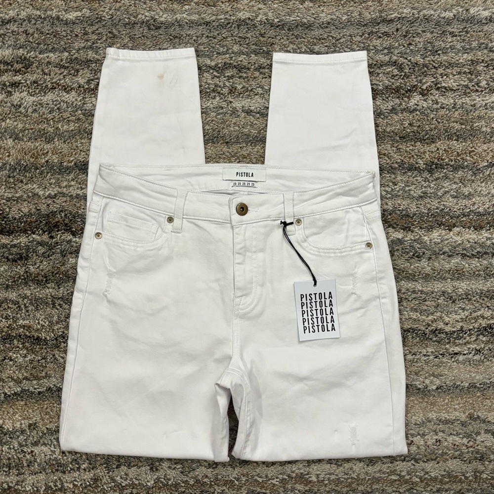 Pistola Mid Rise Ankle Skinny Jeans Sz 29 NWT | Pistola White Skinny Jeans NEW *